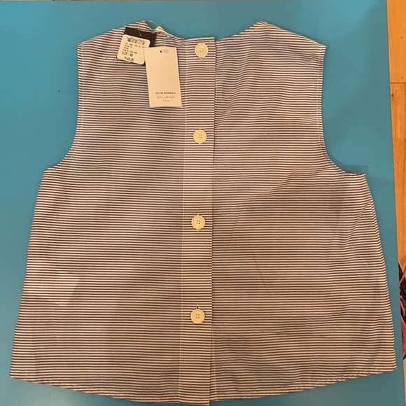 CLUB MONACO Caleigh Cropped Button-Back Top Size XS - Picture 7 of 12